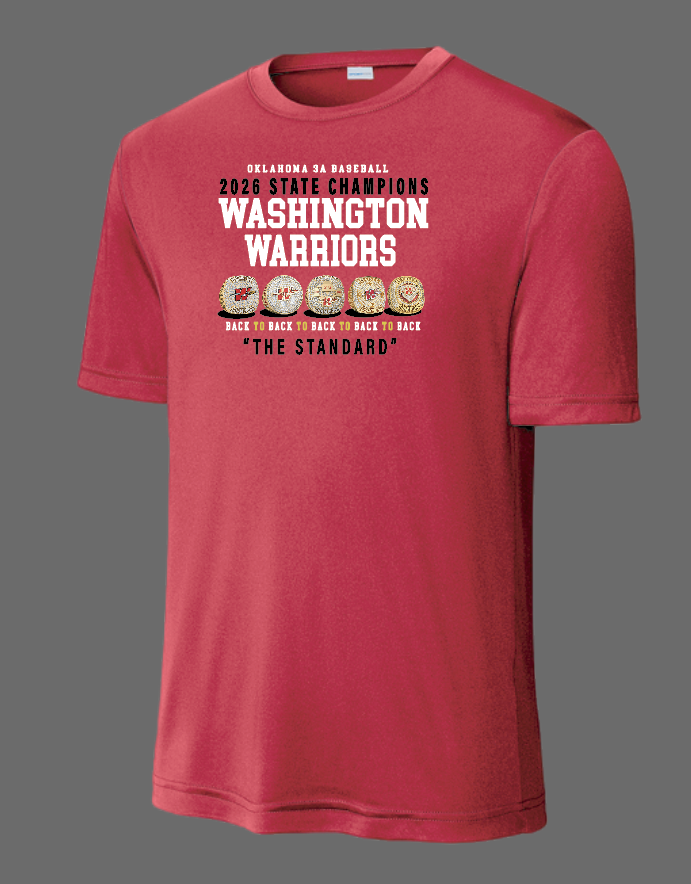 Washington Baseball "State Champion" Design Dri-Fit S/S T-shirt