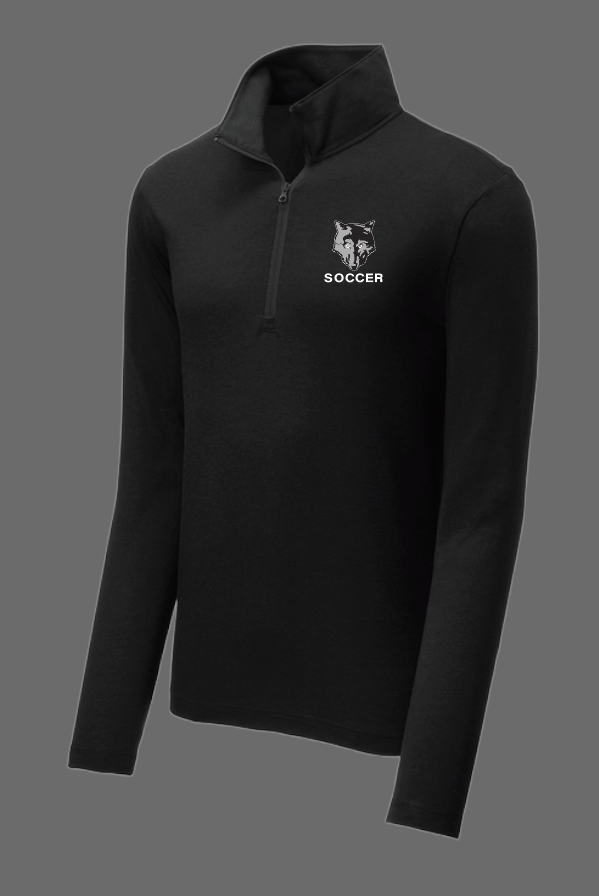 NN Men's Soccer "Digital" Design Tri-Blend Wicking 1/4 Zip