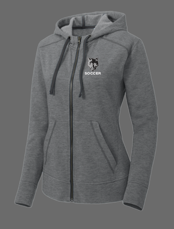 NN Men's Soccer "Digital" Design Women's Tri-Blend Wicking Full Zip
