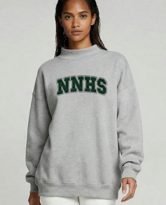 NN Men's Soccer "NNHS" Women's Mock Sweatshirt