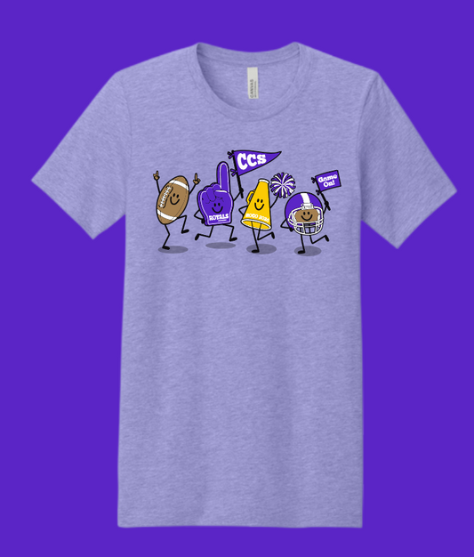 CCS HOCO "Cartoon" Design S/S T-shirt (purple)