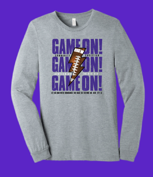 CCS HOCO "Game On" Design L/S T-shirt