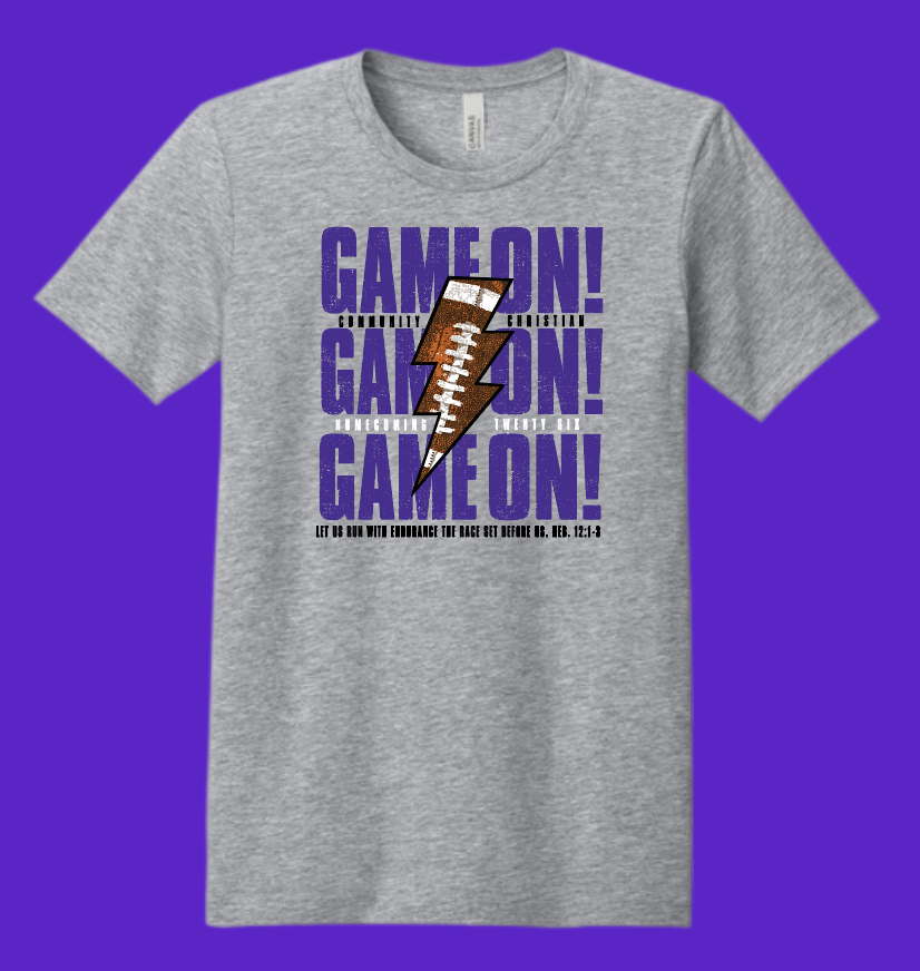 CCS HOCO "Game On" Design S/S T-shirt