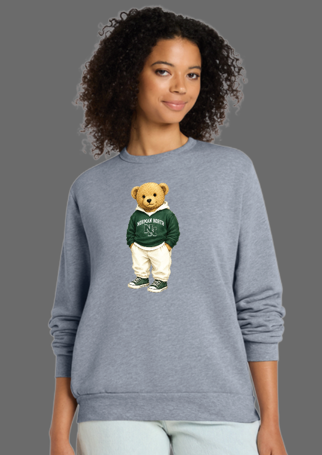 NN Pom "Bear" Design BellaCanvas Crewneck Sweatshirt
