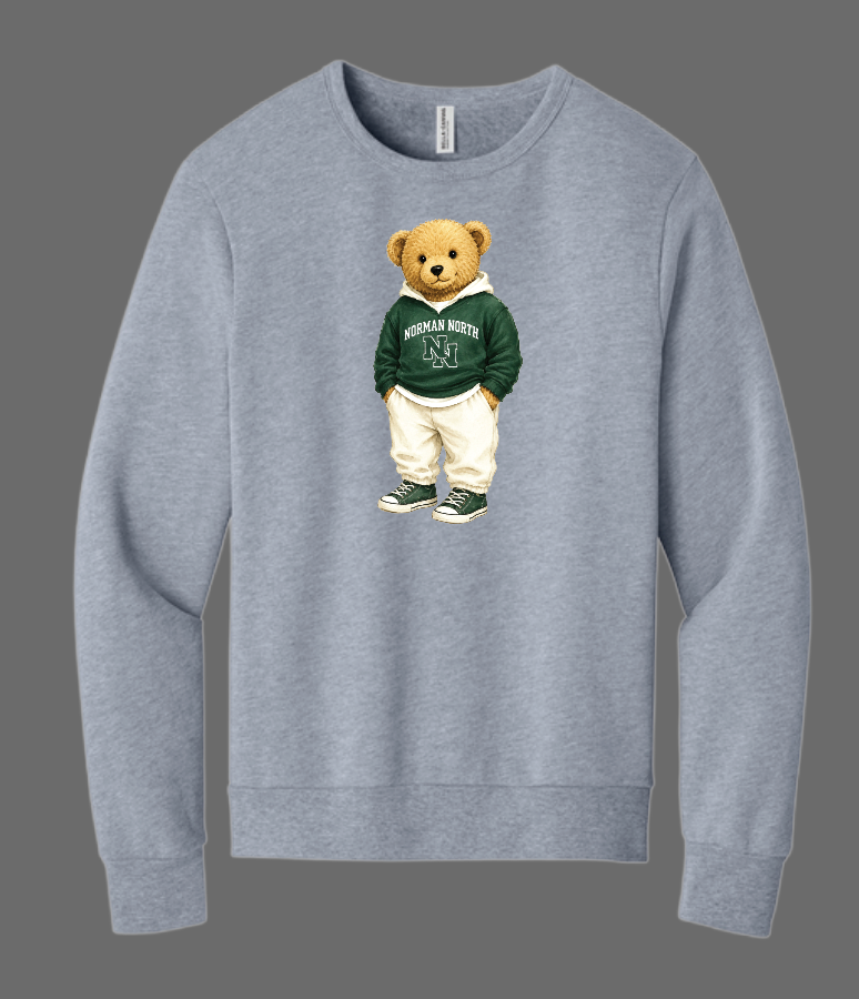 NN Pom "Bear" Design BellaCanvas Crewneck Sweatshirt