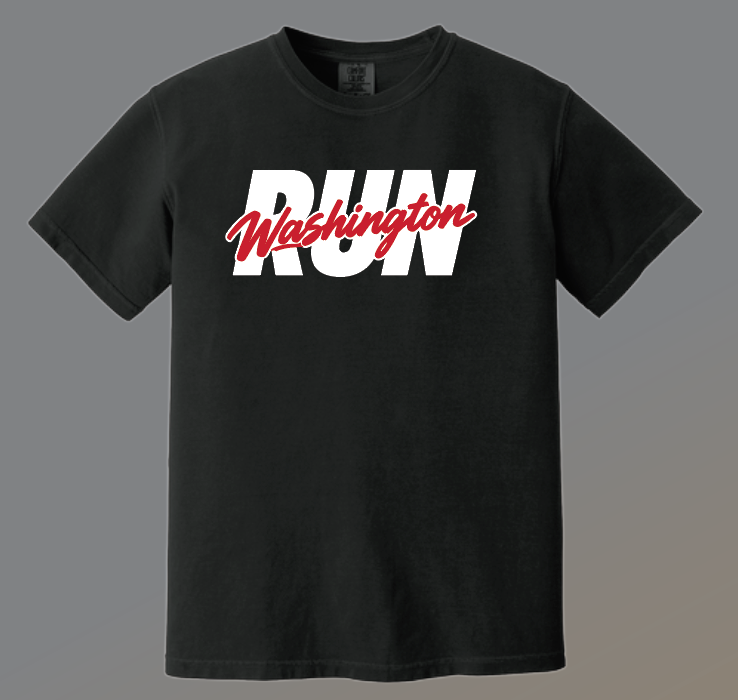 Washington XC "Run" Design Comfort Colors S/S T-shirt (black)