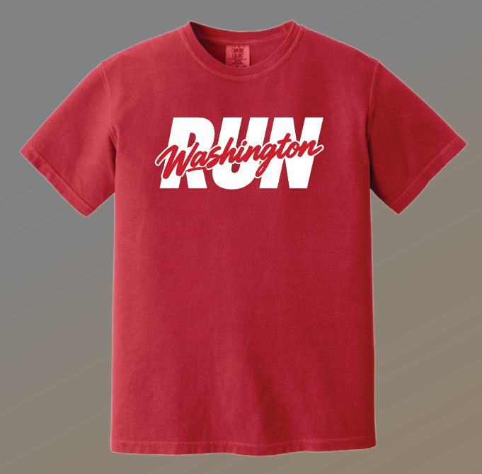 Washington XC "Run" Design Comfort Colors S/S T-shirt (red)