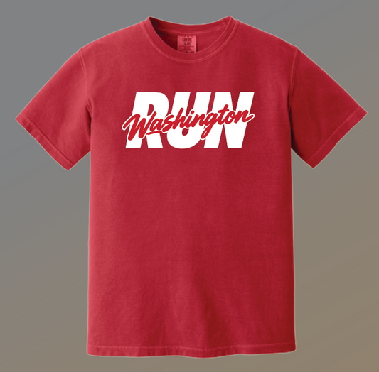 Washington XC "Run" Design Comfort Colors S/S T-shirt (red)
