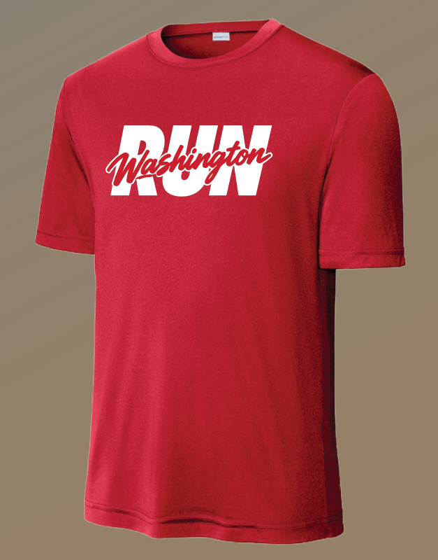 Washington XC "Run" Design S/S Dri Fit T-shirt (red)