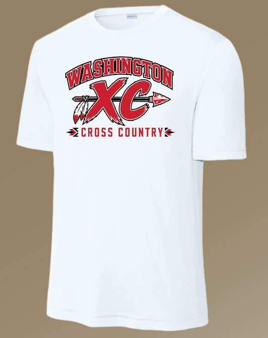 Washington XC "XC" Design S/S Dri Fit T-shirt (white)