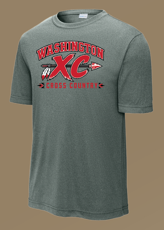 Washington XC "XC" Design S/S Dri Fit T-shirt (grey)