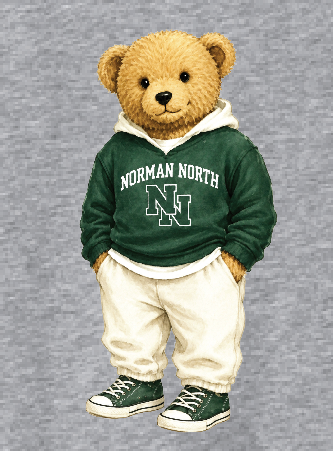 NN Pom "Bear" Design BellaCanvas Crewneck Sweatshirt