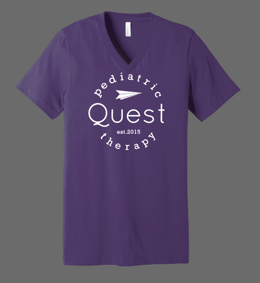 Quest "Logo" Design Bella Canvas S/S V-neck T-shirt
