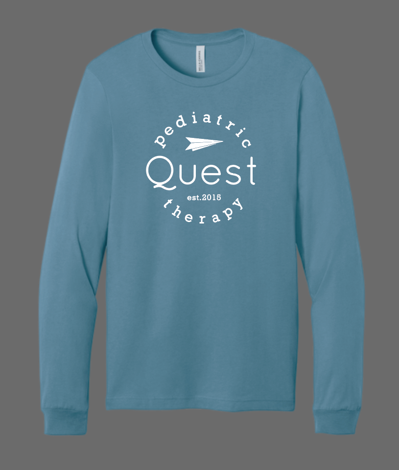 Quest "Logo" Design Bella Canvas L/S T-shirt (blue)