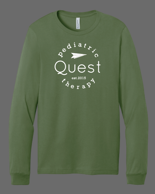 Quest "Logo" Design Bella Canvas L/S T-shirt (olive)