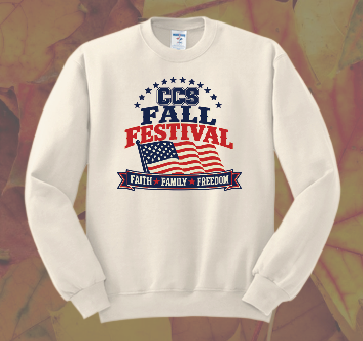 CCS PTSF/Fall Festival "Fall Festival" Design Crewneck Sweatshirt (natural)