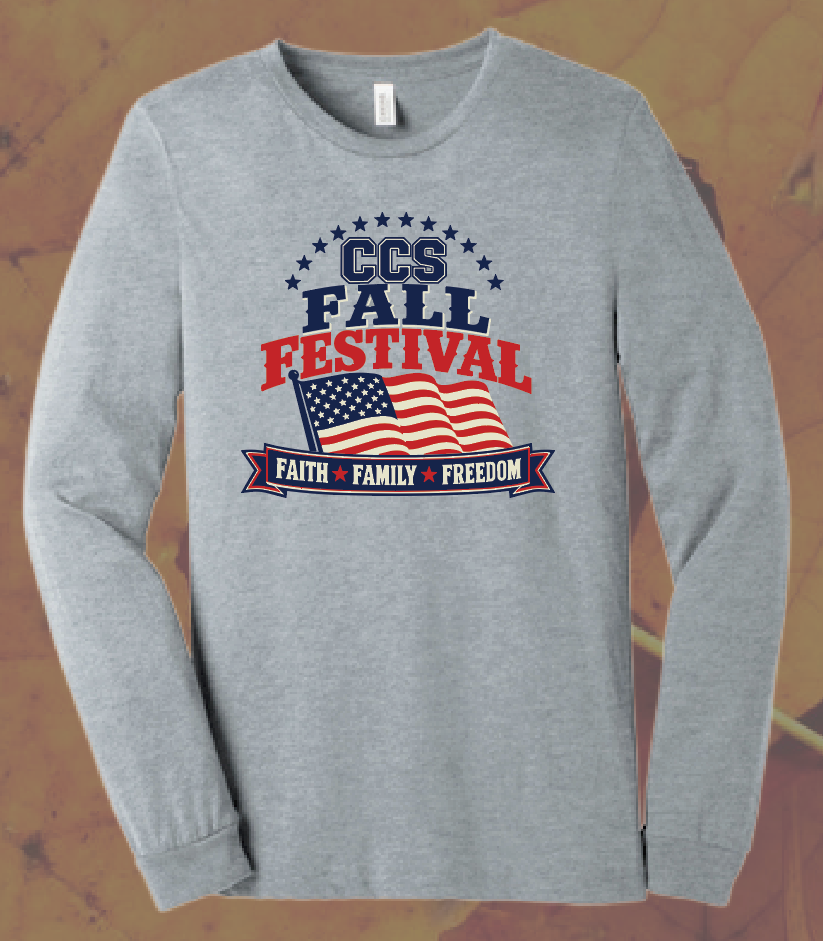 CCS PTSF/Fall Festival "Fall Festival" Design Gildan L/S T-shirt (heather)