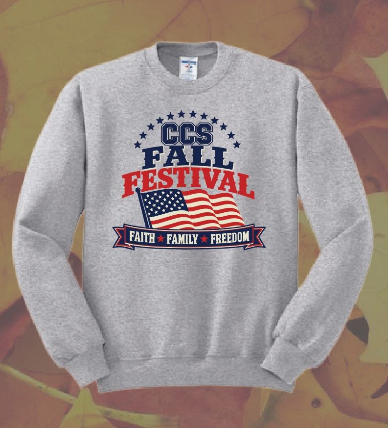 CCS PTSF/Fall Festival "Fall Festival" Design Crewneck Sweatshirt (heather)