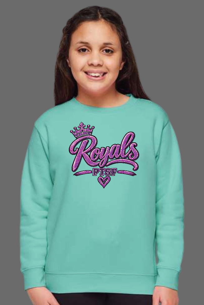 CCS PTSF/Fall Festival "Glitter" Design Crewneck Sweatshirt (saltwater) (youth)