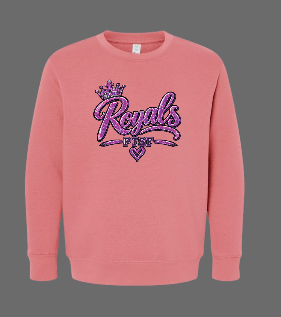 CCS PTSF/Fall Festival "Glitter" Design Crewneck Sweatshirt (mauvelous) (youth)