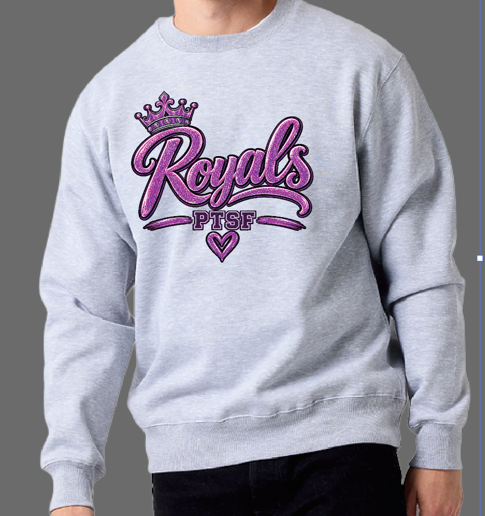 CCS PTSF/Fall Festival "Glitter" Design Crewneck Sweatshirt (heather)