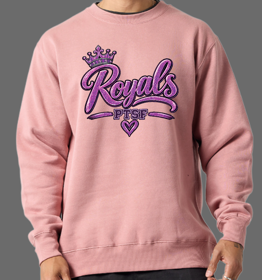 CCS PTSF/Fall Festival "Glitter" Design Crewneck Sweatshirt (mauve)