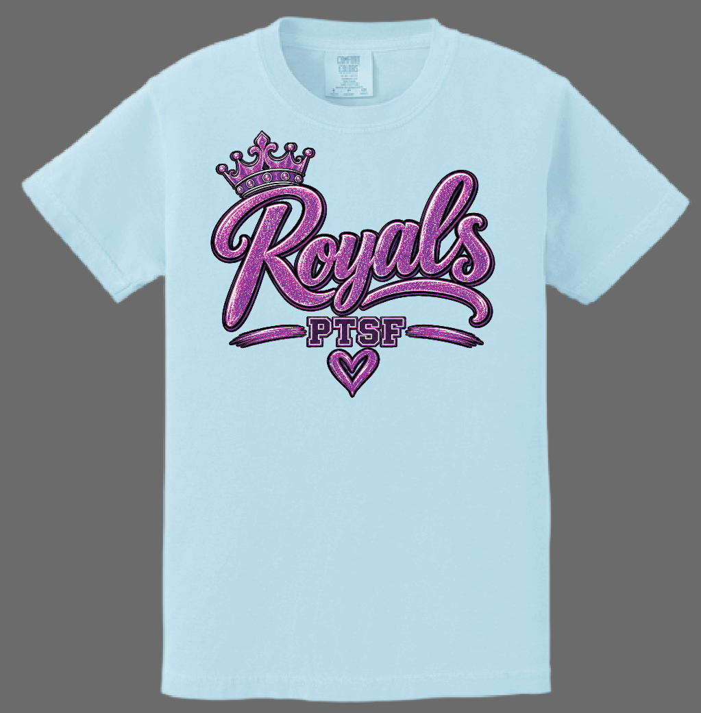 CCS PTSF/Fall Festival "Glitter" Design Comfort Colors S/S T-shirt (chambray)