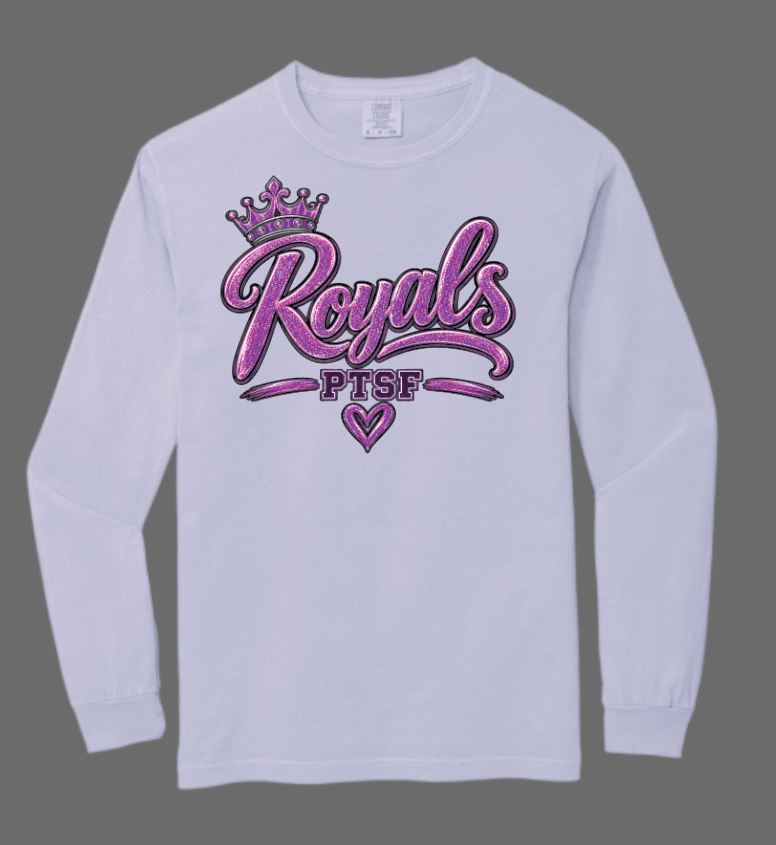 CCS PTSF/Fall Festival "Glitter" Design Comfort Colors L/S T-shirt (orchid)