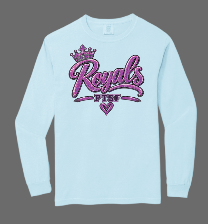CCS PTSF/Fall Festival "Glitter" Design Comfort Colors L/S T-shirt (chambray)