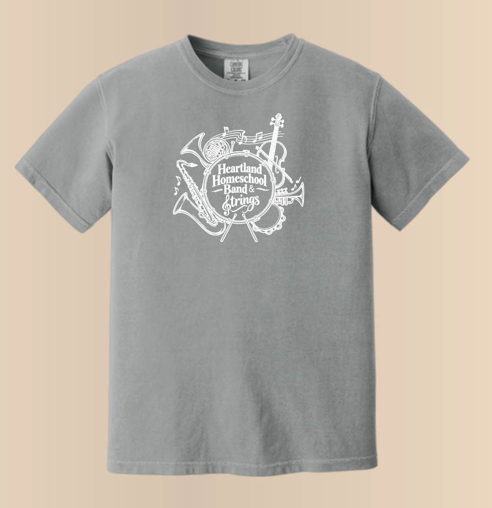 Heartland Band & Strings Comfort Colors S/S T-shirt (granite)