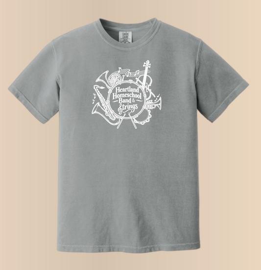 Heartland Band & Strings Comfort Colors S/S T-shirt (granite)