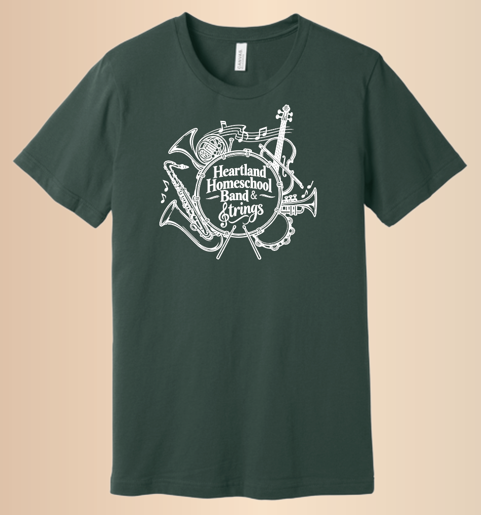 Heartland Band & Strings BellaCanvas S/S T-shirt (forest)