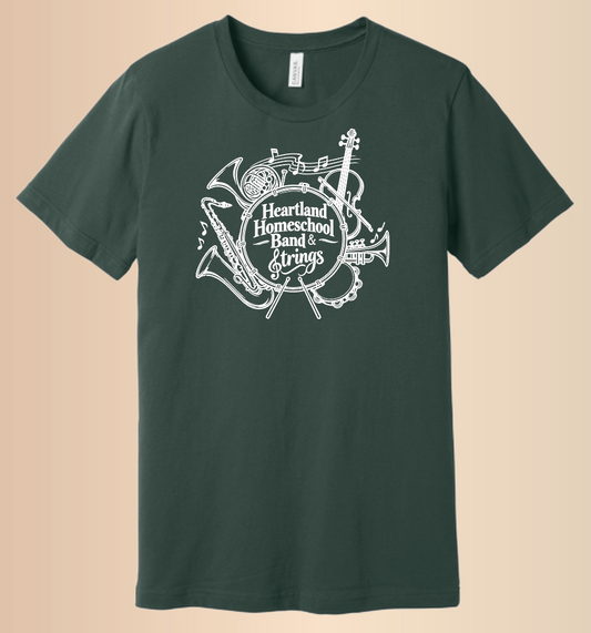 Heartland Band & Strings BellaCanvas S/S T-shirt (forest)