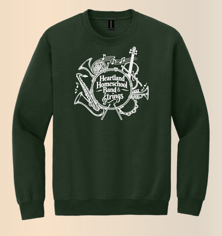 Heartland Band & Strings Crewneck Sweatshirt (forest)
