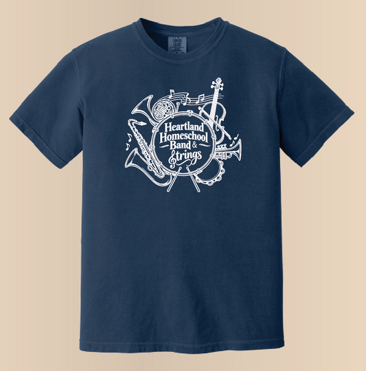 Heartland Band & Strings Comfort Colors S/S T-shirt (navy)
