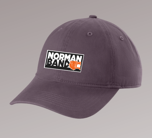 NHS Band "Block Logo" Design Comfort Colors Garment Washed Cap (dusk)
