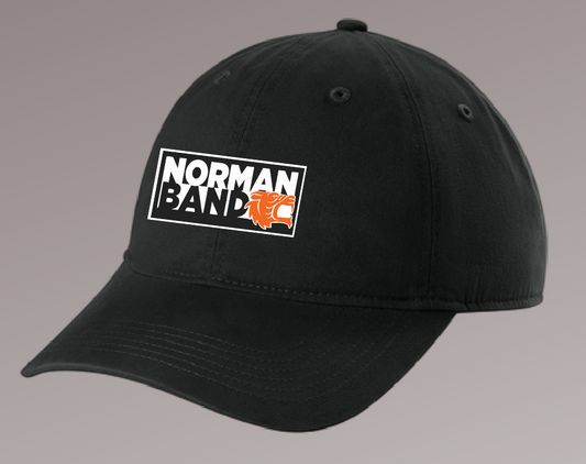 NHS Band "Block Logo" Design Comfort Colors Garment Washed Cap (black)