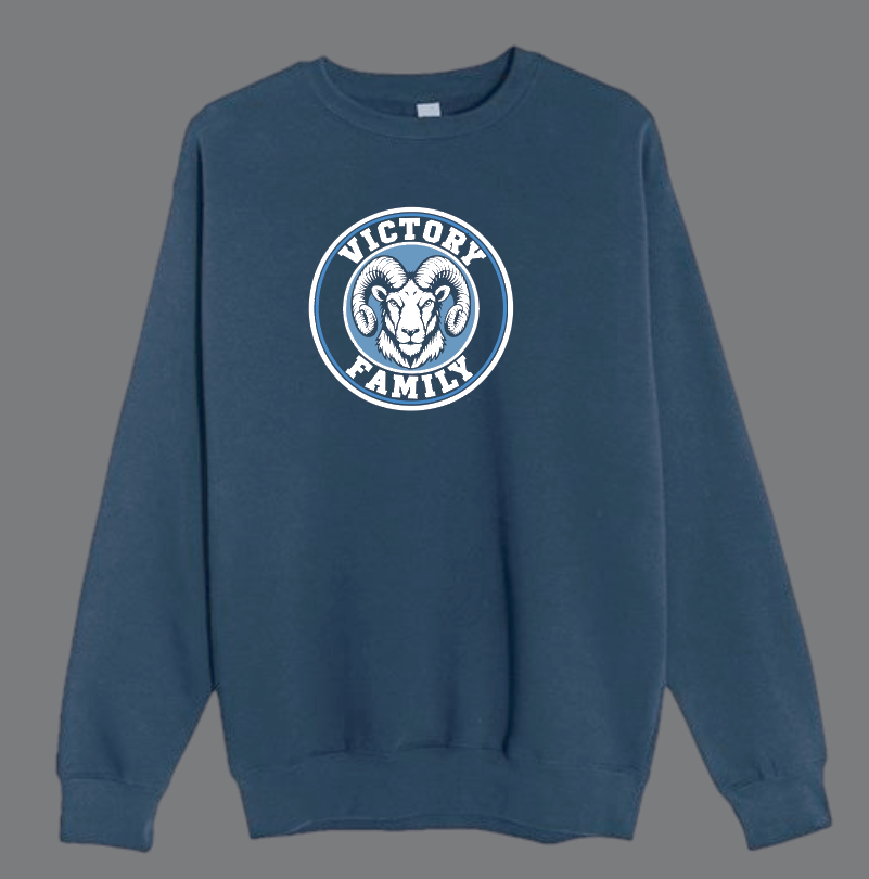 VFS "Family Circle" Gildan Crewneck Sweatshirt (navy)(youth)