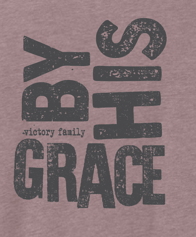 VFS "By His Grace" Design BellaCanvas S/S T-shirt (heather mauve)(youth/adult)