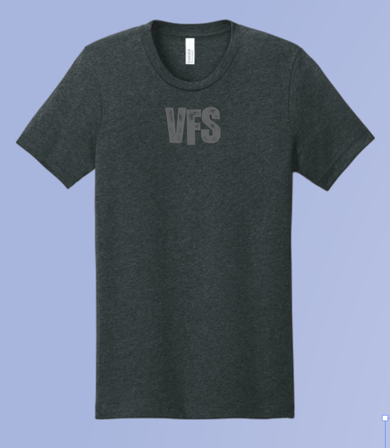 VFS "By His Grace" Design BellaCanvas S/S T-shirt (black heather)(youth/adult)