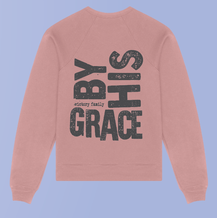 VFS "By His Grace" Design BellaCanvas Crewneck Sweatshirt (adult)(mauve)
