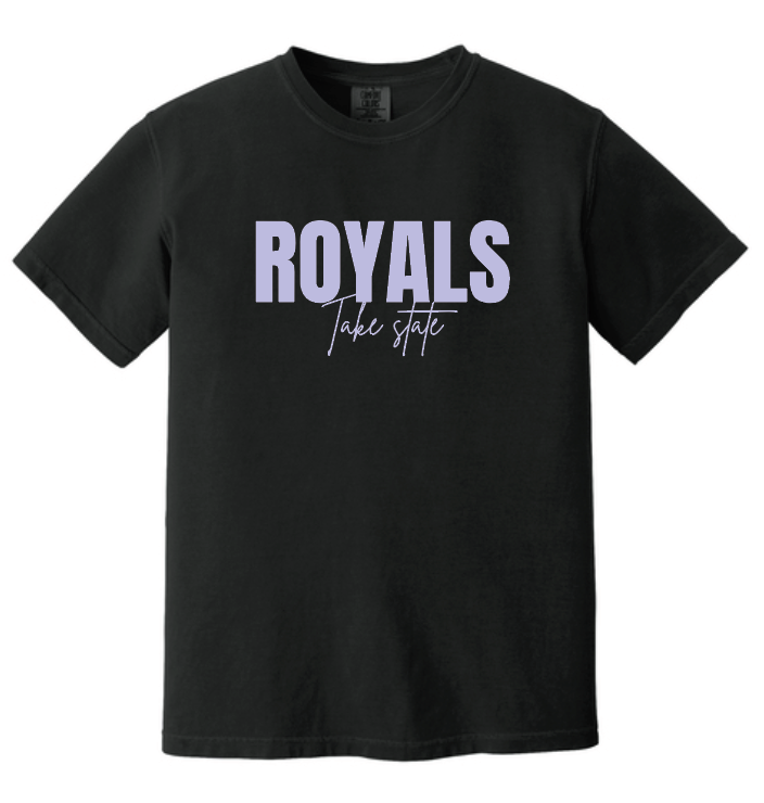 CCS Volleyball "Take State" Design Comfort Colors S/S T-shirt (black)