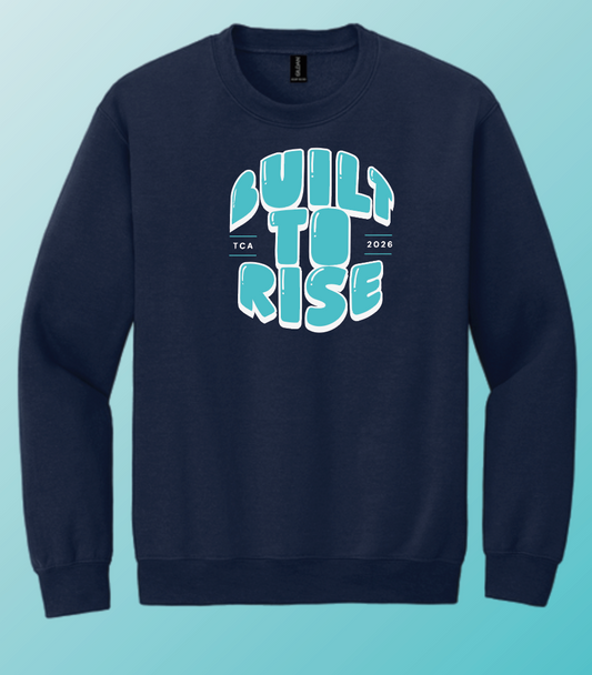Triumph Cheer "Built" Design Crewneck Sweatshirt (navy)