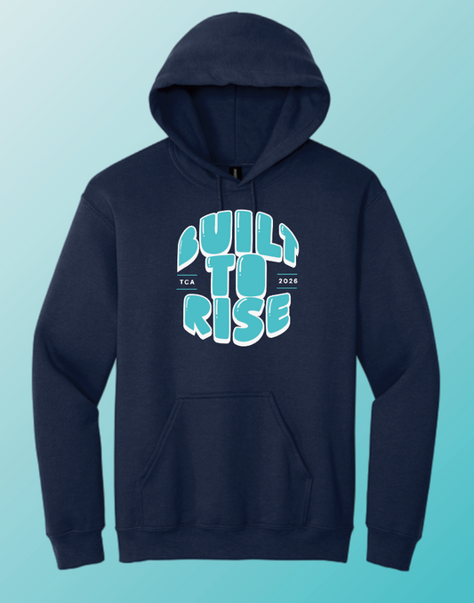 Triumph Cheer "Built" Design Hooded Sweatshirt (navy)