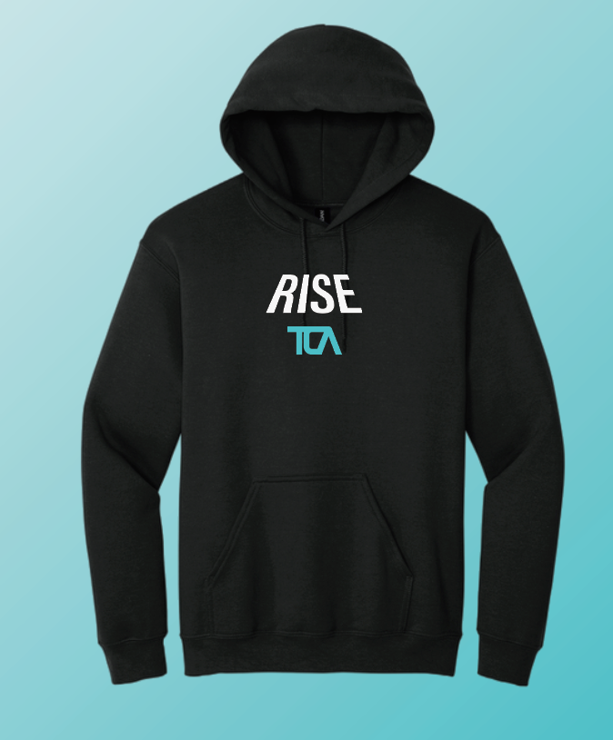 Triumph Cheer "Rise" Design Hooded Sweatshirt (black)