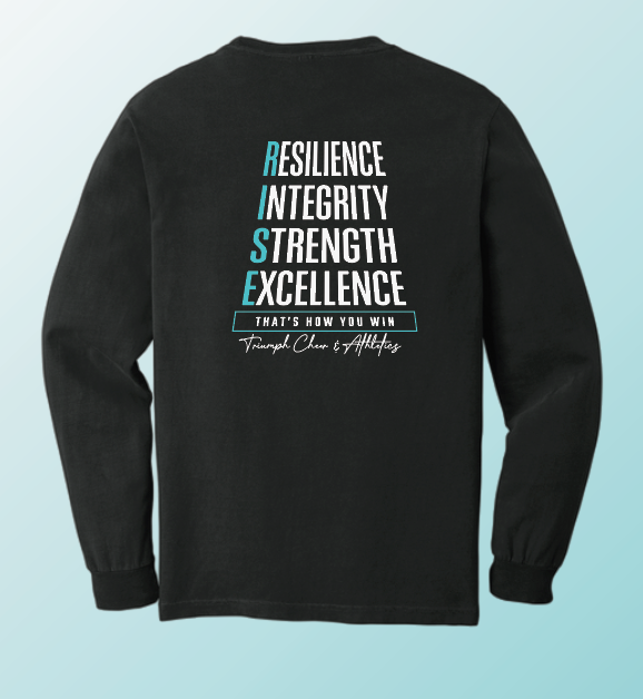 Triumph Cheer "Rise" Design L/S T-shirt (black)