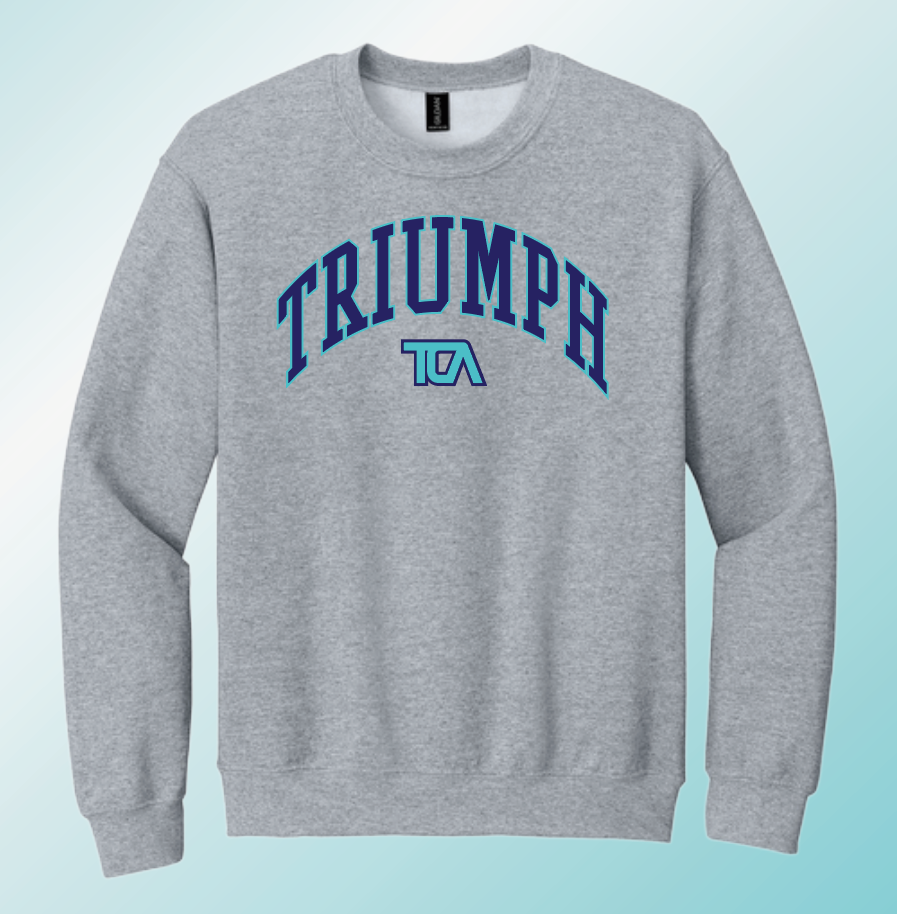 Triumph Cheer "Arch" Design Crewneck Sweatshirt (heather)