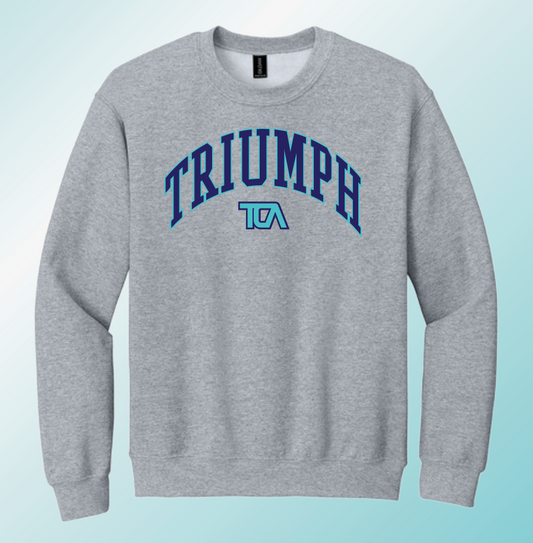 Triumph Cheer "Arch" Design Crewneck Sweatshirt (heather)