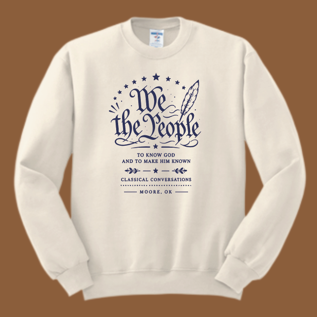 Moore Classical Conversations Jerzees Crewneck Sweatshirt (cream)