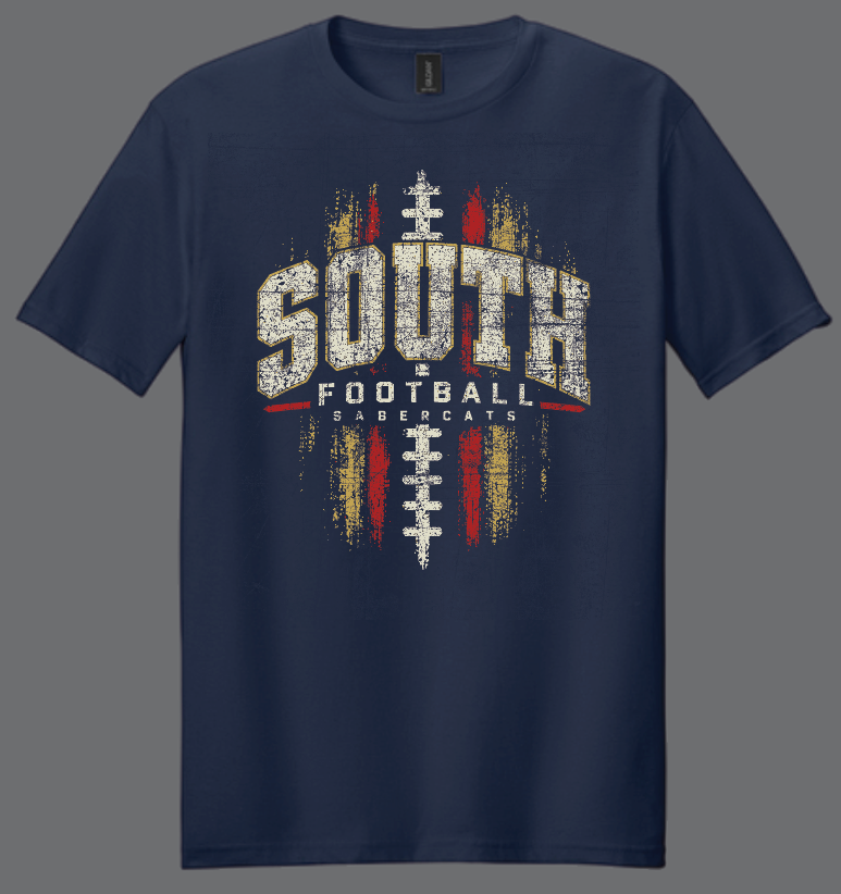 Southmoore Football "Football" Design Softstyle S/S T-shirt